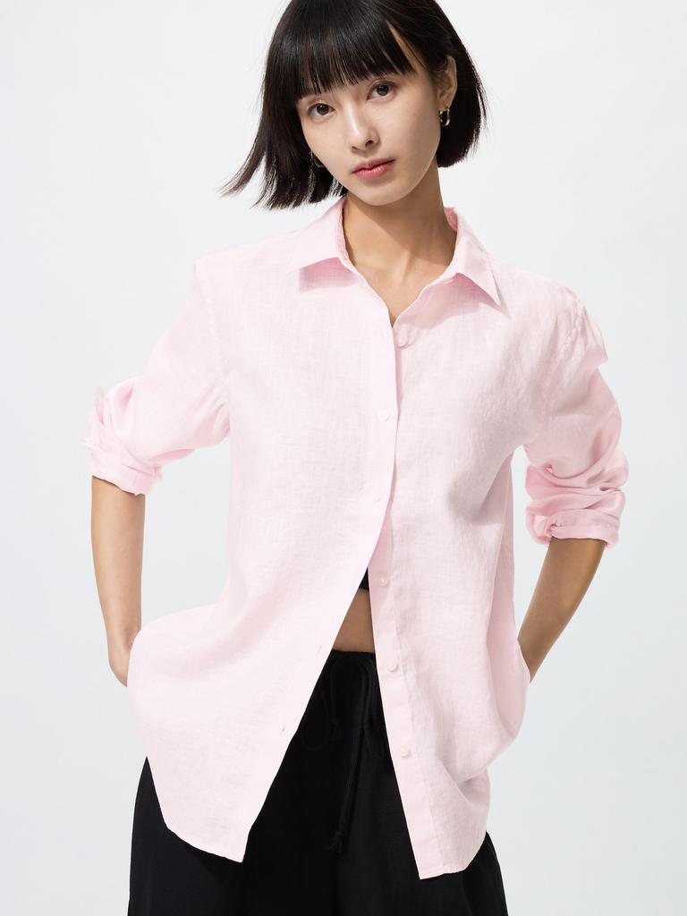 Uniqlo Premium Linen Shirt  Long Sleeve 