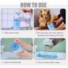 Dog Paw Cleaner Cup Soft Silicone Combs Portable Outdoor Pet Foot Washer Paw Clean Brush Quickly Wash Foot Cleaning Bucket
