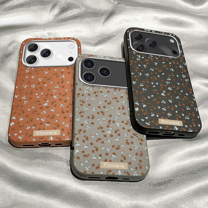 Floral Polka Dot Full Coverage Case for Apple iPhone 17 Pro Max, 16/15 Pro, 14/13/12/11