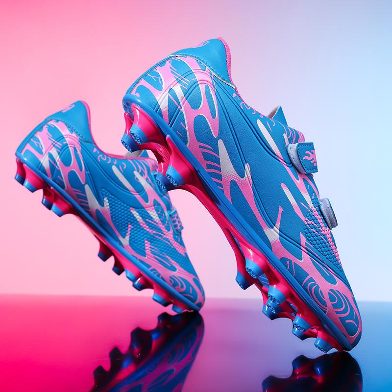 Scarpe da Calcio da Ragazzo Suola Morbida in Gomma Scarpe da Calcio da Allenamento Professionali per Erba Sintetica per Ragazze