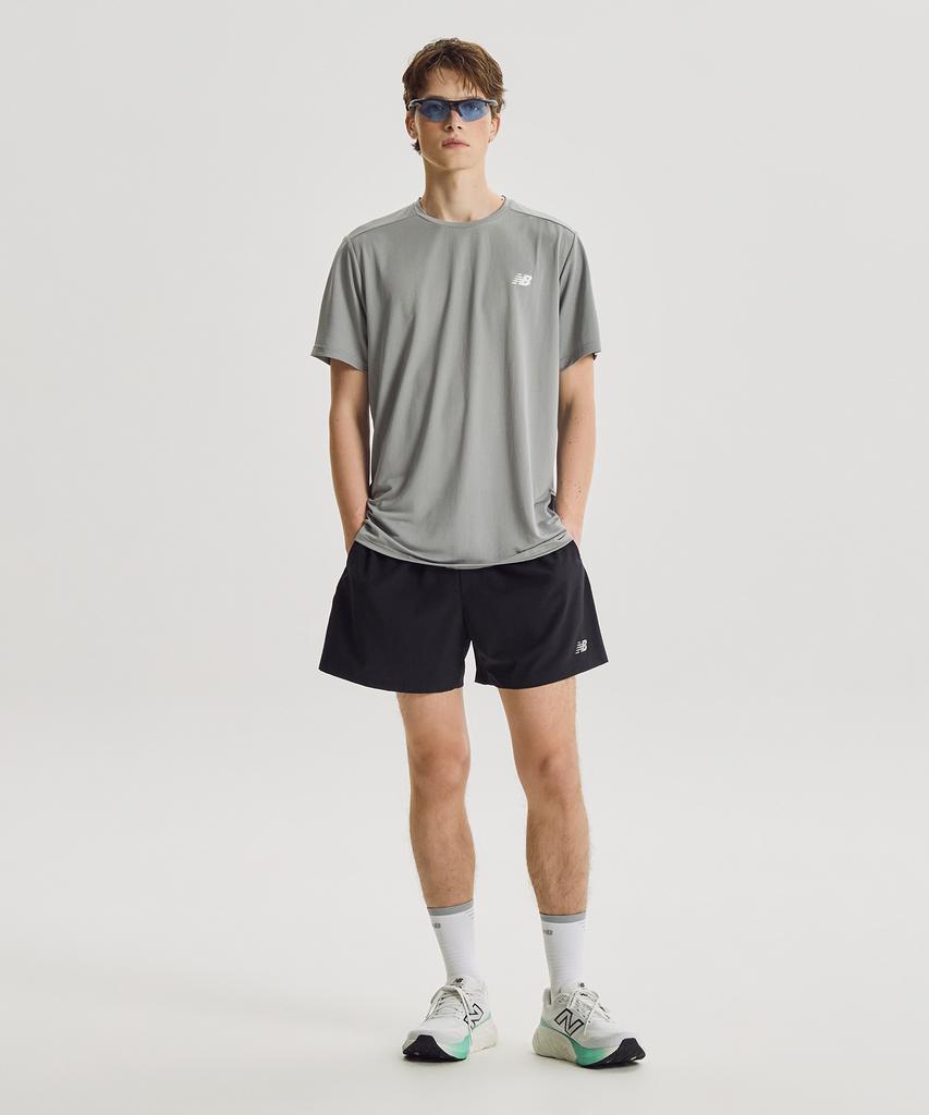 Nyuballanseu Nbneg36103 / Uni Sports Essentials Short Sleeve T-Shirt (Gray)