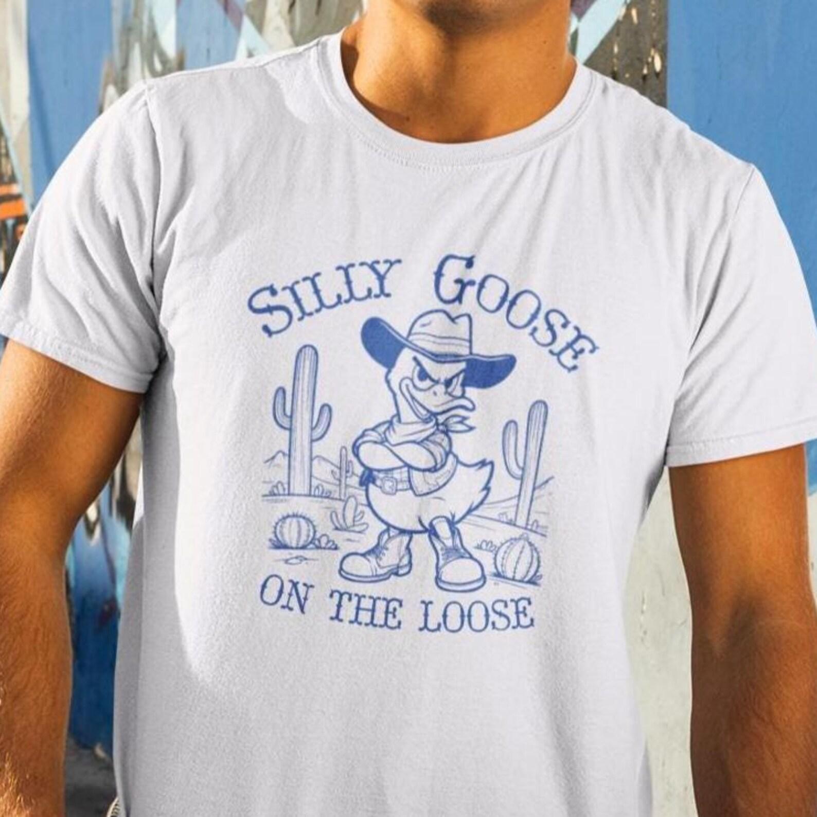 Silly Goose on the Loose Shirt, Cowboy Western Tee, Vintage Country Shirt, Western Music Shirt, Americana Style T-Shirt, Rodeo Shirt,Vintage 3XL