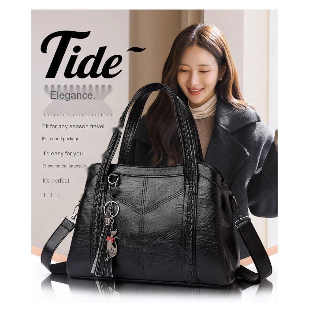 Handbag Women PU Detachable Shoulder Strap Office Daily