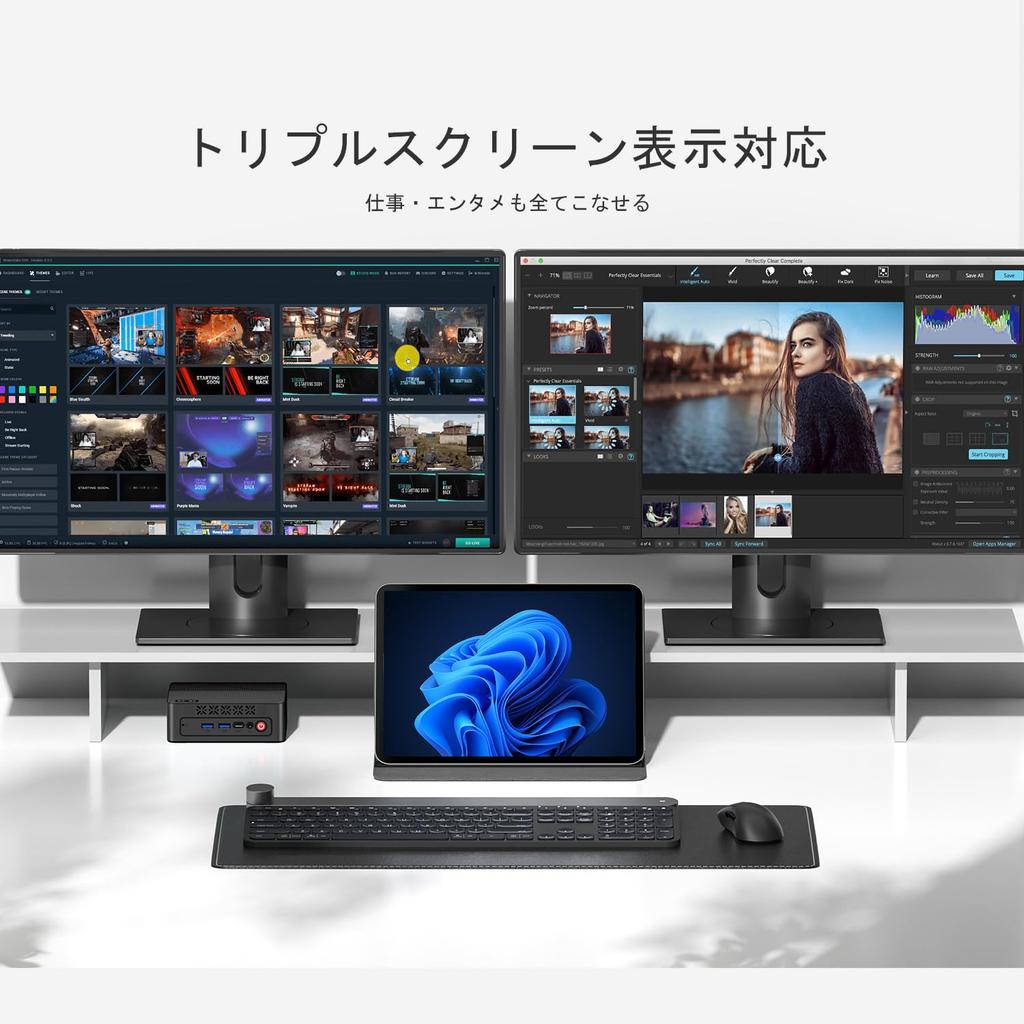 P6 Mini AMD Ryzen 5 3550H To 16GB DDR4 512GB PCIe Vega 8 4K Triple Dual HDMI WiFi 5 BT Wo-we PC (up 3.7GHz), RAM, SSD, Graphics, Display,