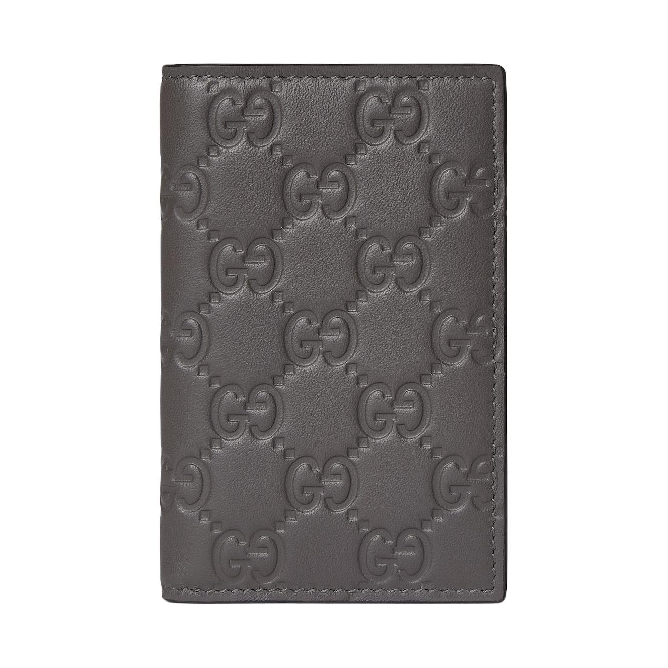 

Gucci GG Emblem Embossed GG Leather Card Holder Men Accessories Gray 850183-AAFDV-1336 Basic Set (Bag+Dust Bag)