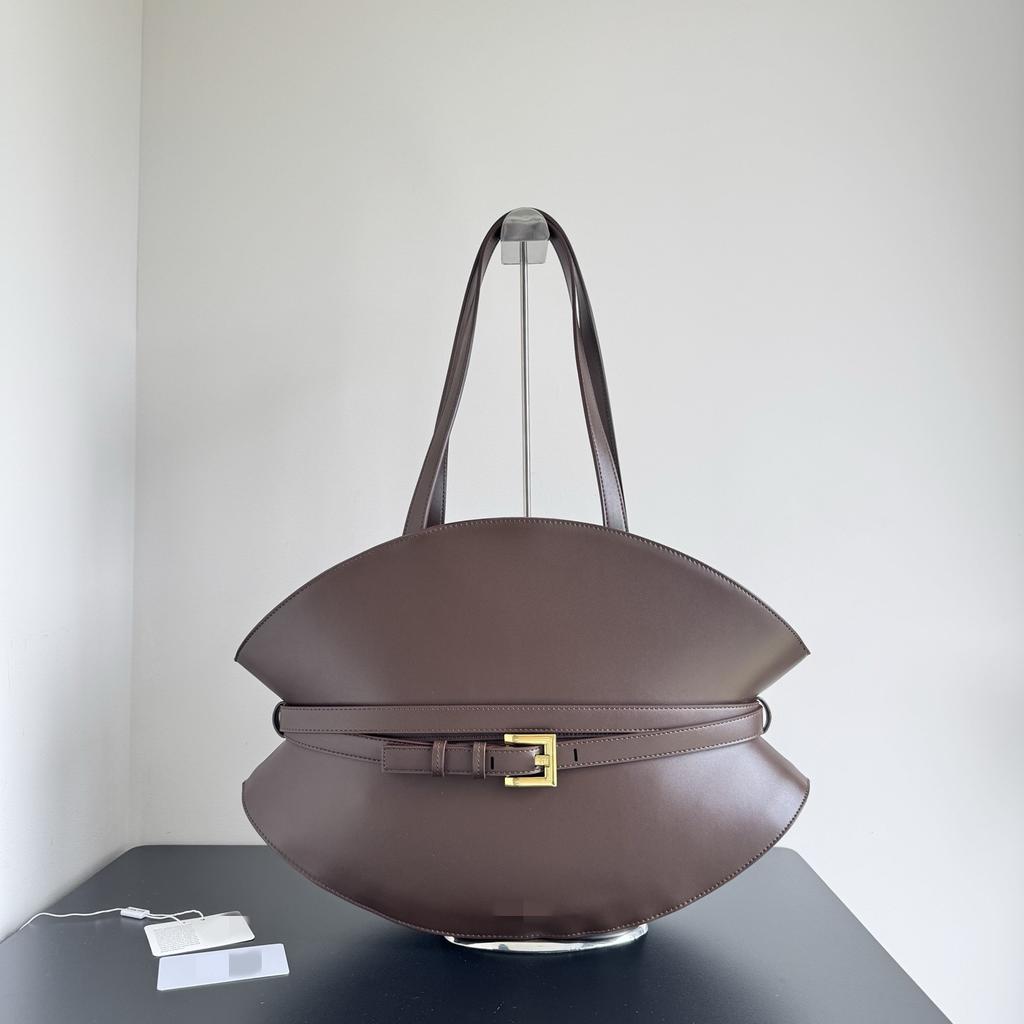 Neues Nischen-Design Leder Retro Handtasche mit großer Kapazität Damen Pendler Umhängetasche Große Tasche Tragetasche