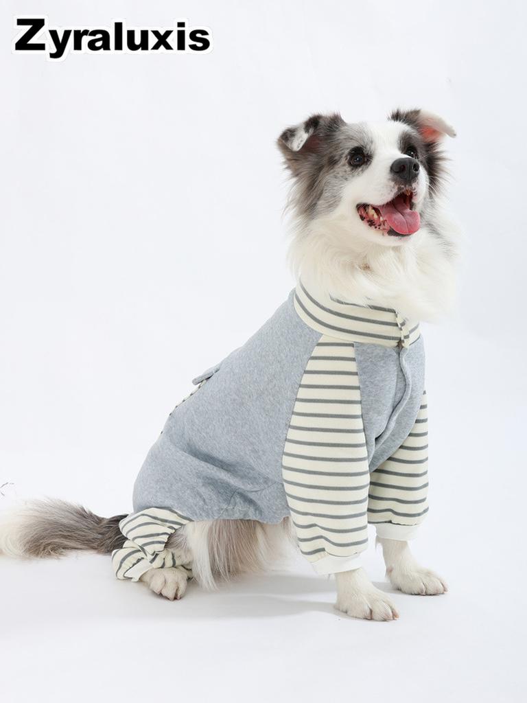 Large Dog Winter Warm Fleece Hoodie with Sherpa Lining for Labrador Golden Retriever Pups