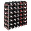 VidaXL Casier à bouteilles pour 42 bouteilles Marron Bois pin solide 340893