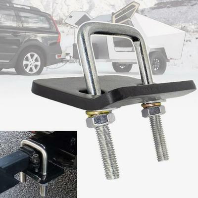 Heavy Duty Anti Rattle Hitch Clamp for 1.25" To 2" Receivers Trailer Hitch Stabilizer with Rubber Pads Trailer Hitch Stabilizer for Bike Racks Cargo
