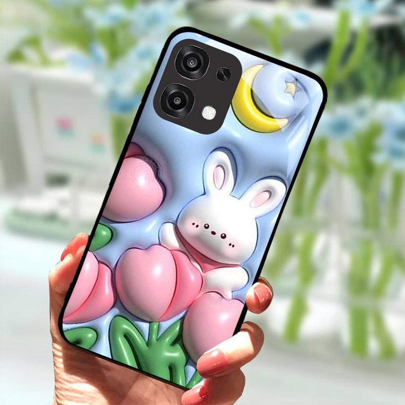 Tempered Glass Phone Case For OPPO A6 Pro A6Pro 5G CPH2781 Case Cool Fashion Painted Cover For Oppo F31 F 31 5G Back Cover Coque