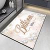Luxury Diotomite Bath Mat Anti Slip Shower Carpet Bathroom Rug Absorbent Floor Foot Mats Quick Dry Toilet Mats Washable