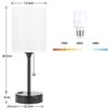 Bedside High-end Retro Atmosphere Table Lamp Rechargeable Dual-purpose with Zipper Switch Decorative Table Lamp