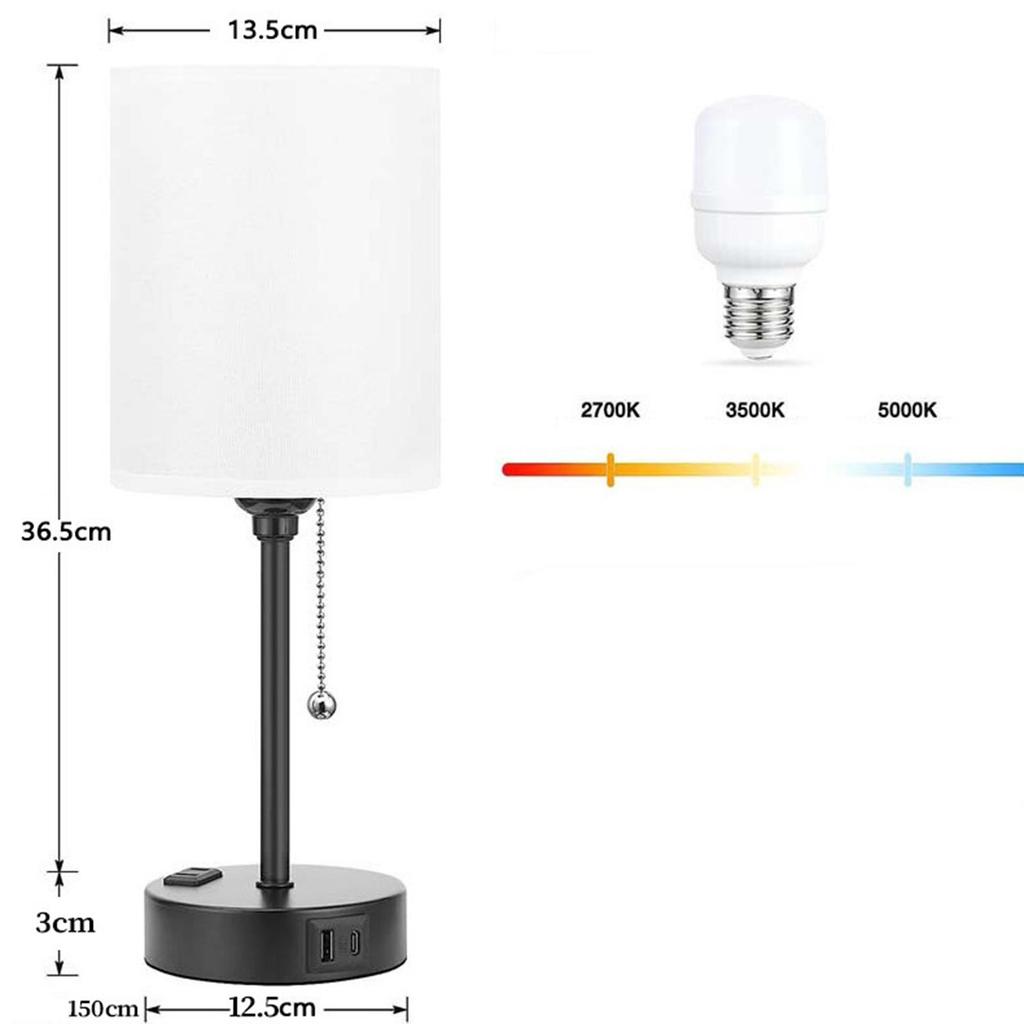Bedside High-end Retro Atmosphere Table Lamp Rechargeable Dual-purpose with Zipper Switch Decorative Table Lamp