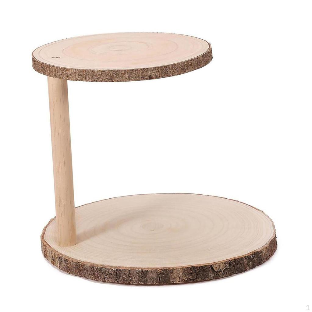 Elegant Wooden Dessert Display Stand