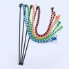 Yousheng Cat Tease Stick Toy Bite-Resistant with Bell Kitten Playing Interactive Teaser Wand Toys Handwoven Cotton Rope Pet Accessories