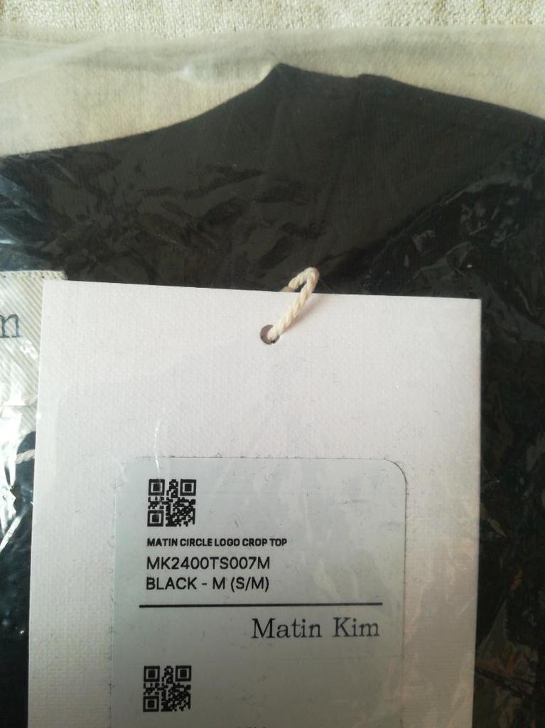 [USED] Matin Kim Black T-Shirt Medium