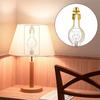 2 Pcs Polished Metal Bulb Lampshade Adapter with Leveler - Easy Clip-On Installation for Pendant and Table Lights Includes Shade