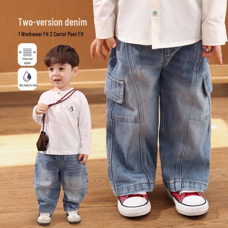 LUSON Toddler Boys Spring/Autumn Denim & Cargo Pants 73
