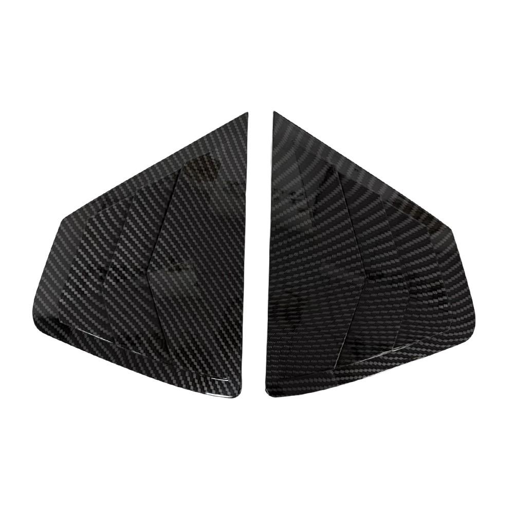 For Nissan Tiida Hatchback 2016- ABS Plastic Window Quarter Louver Scoop Cover Side Vent Shutter Trim Adhesive Accessories