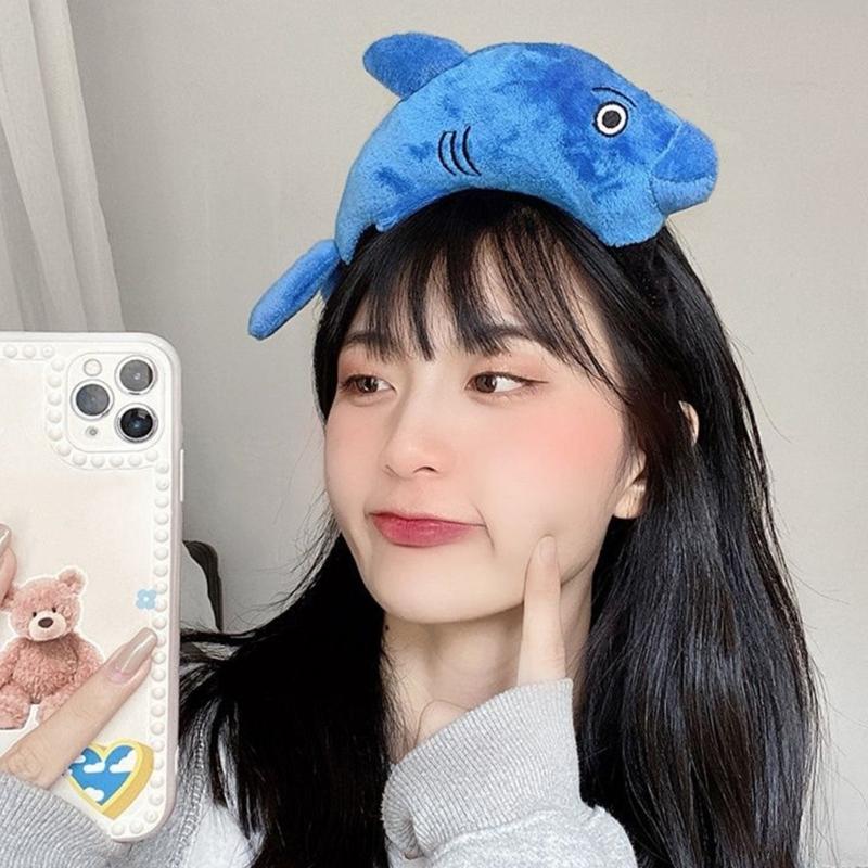 Girl Dolphin Headbands Funny Dolphin Headwear Wide Hairband Headwear Cartoon Hairband Birthday Party