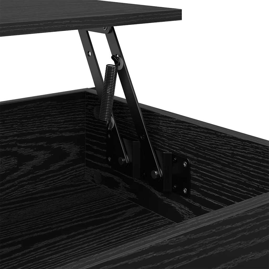 Coffee Table Black Oak Effect 70 x 50 x 54.5 cm Engineered Wood