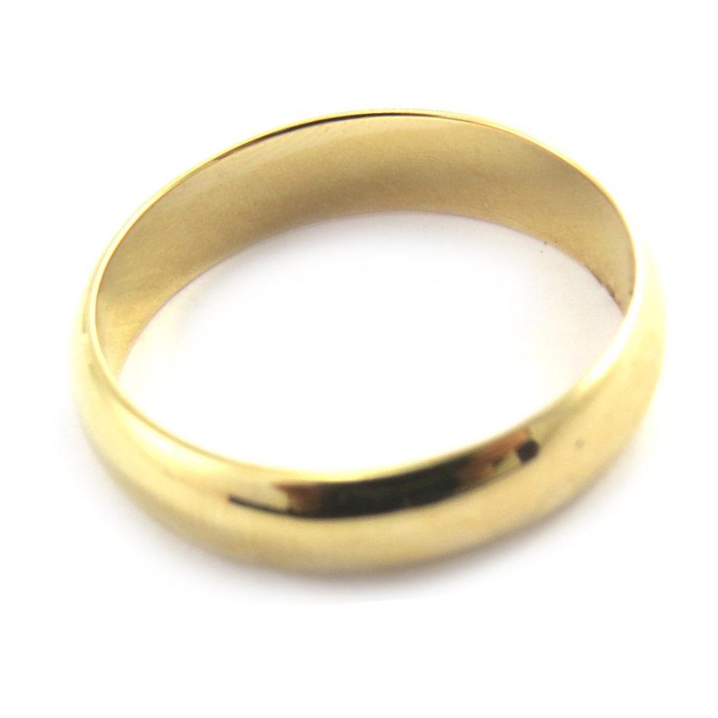 Gold Plated Wedding Band 'Demi-Jonc' - 5 Mm