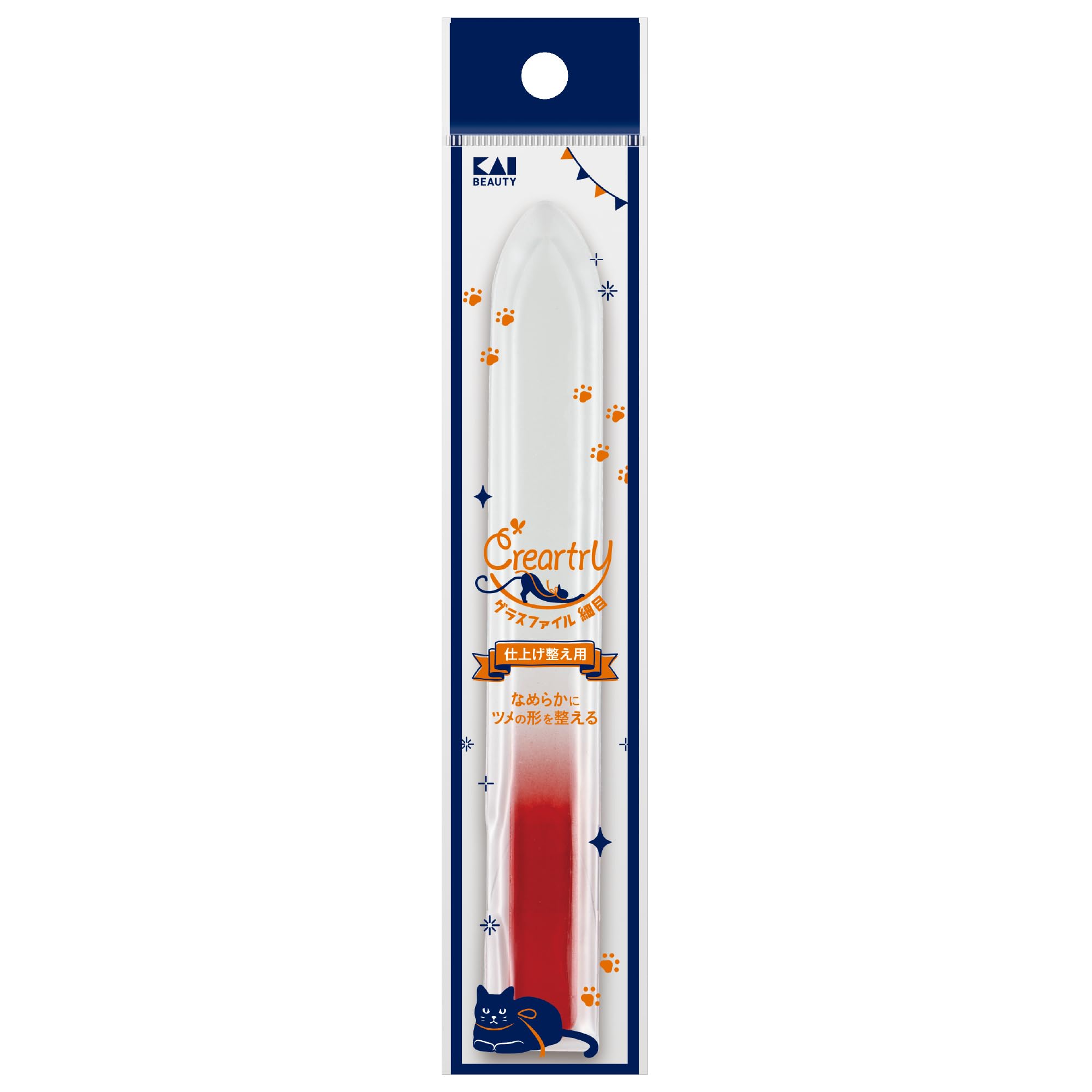 Kai Corporation Creatry Nail Glass Fine for Finishing and HC4014 File, File, Grit, Shaping,