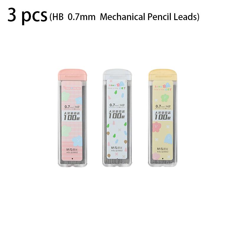 

M&G 3pcs HB 0.5/0.7mm 100 Mechanical Pencil Leads Automatic Pencil Lead Drawing Sketch Tool Stationery School&Office Supplies