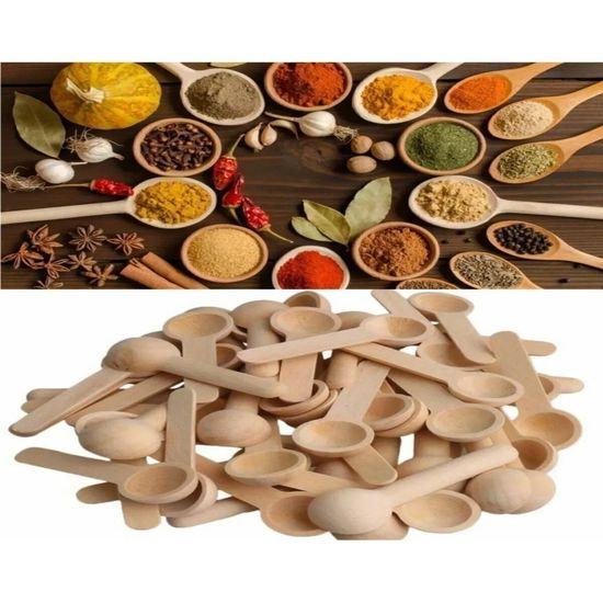 

Rotanev 12 Pieces Wooden Spice Rack - Scale Spoon - Wooden Spoon 7 Cm - 12 Pieces Wooden Spice Spoon