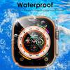 Tempered Glass Screen Protector with Titanium Alloy Frame for Apple Watch Ultra 49mm (iWatch 8)