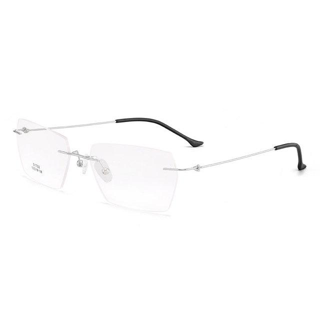 Occhiali moda per occhiali donna rimless in plastica per montature sottili  gambe del tempio senza viti telaio occhiali ottici in stile business  acquista in modo economico — spedizione gratuita, recensioni reali con