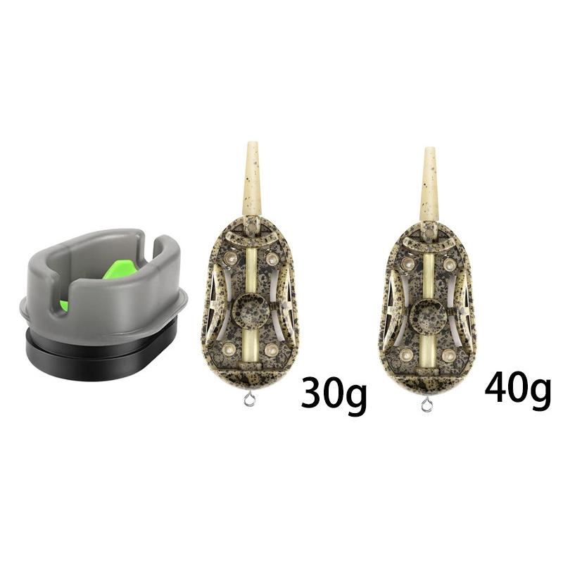 

2/5Pcs 20G/30G/40G/50G/60G Method Feeder Fishing Inline Feeder Carp Fishing Feeder Device Kit Feeder Carp Fishing Hair Rigs 30g 40g