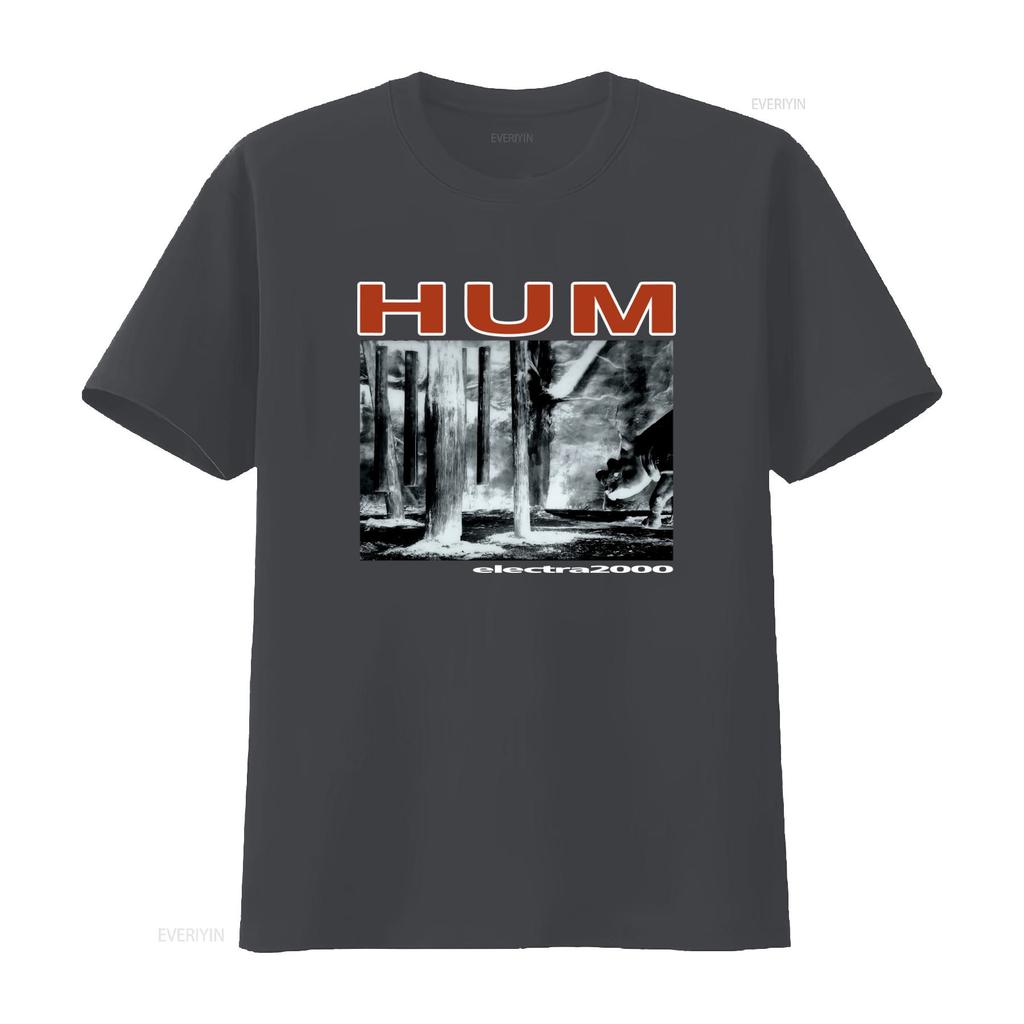 Hum Electra 2000 Vintage Style T Shirt Unique Print for Rock Fans vintage Washed Comfortable Versatile Stylish Soft fashion