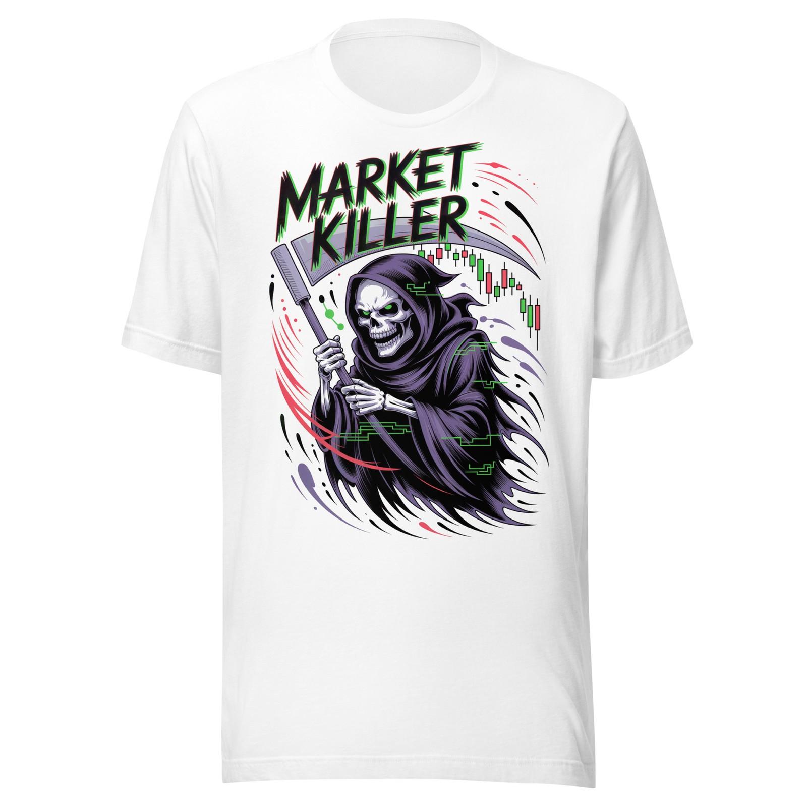 Stock Market Killer Grim Reaper Wall Street Day Trader Forex XRP Crypto T-Shirt S разноцветный
