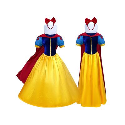 Disney Snow Princess Cosplay Dress Cartoon Carnival Deluxe Snow Princess Cosplay Costume Adult Cosplay Dress Princess Dress Women Adult Clothing