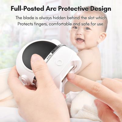 קוצץ ציפורניים חשמלי מטחנת ציפורניים אוטומטית לילדים ומבוגרים כלי מניקור מיני ניידים לתינוקות ילדים מבוגרים קשישים