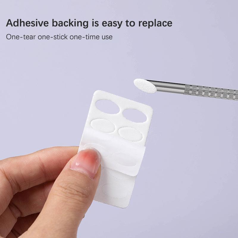 Mini Nail File With Adhesive Disposable Nail Equipment Accessories 100/180 Grit Nail Sanding Tablet Cuticle Pusher Manicure Tool