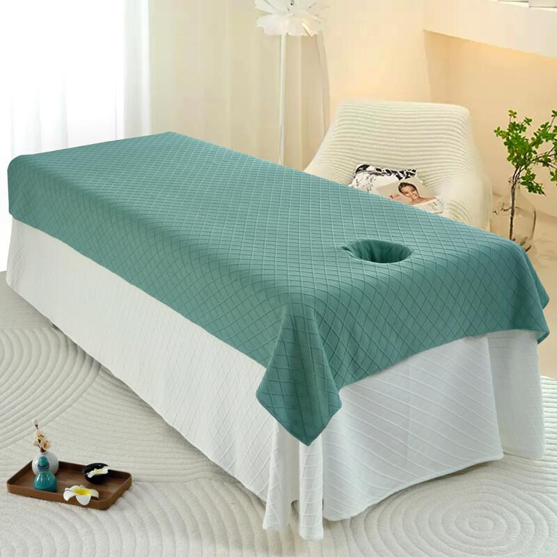 1PC Beauty Salon Bed Sheets with Face Hole Skin-friendly Spa Massage Table Covers Face Towels Set Salon Barbershop Decoration
