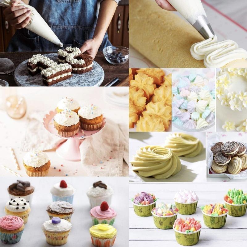 Disposable Piping Bag Pastry Pack Confectionery Equipment Baking And Bakery Accessories Bakeware Butter Cake Silk Flower Tool