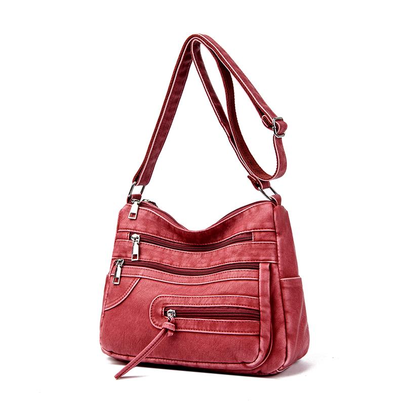 Mother Bag Women's Crossbody Bag Soft Leather Large Capacity Shoulder Bag