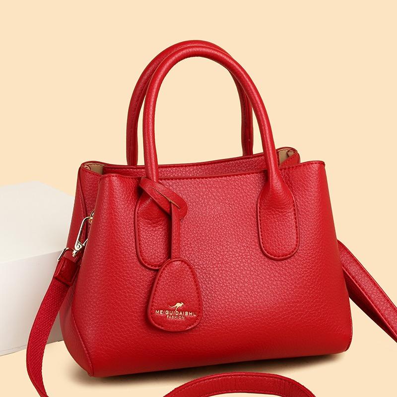 New women's bag fashionable commuter middle-aged mother portable tote bag large capacity messenger women's bag