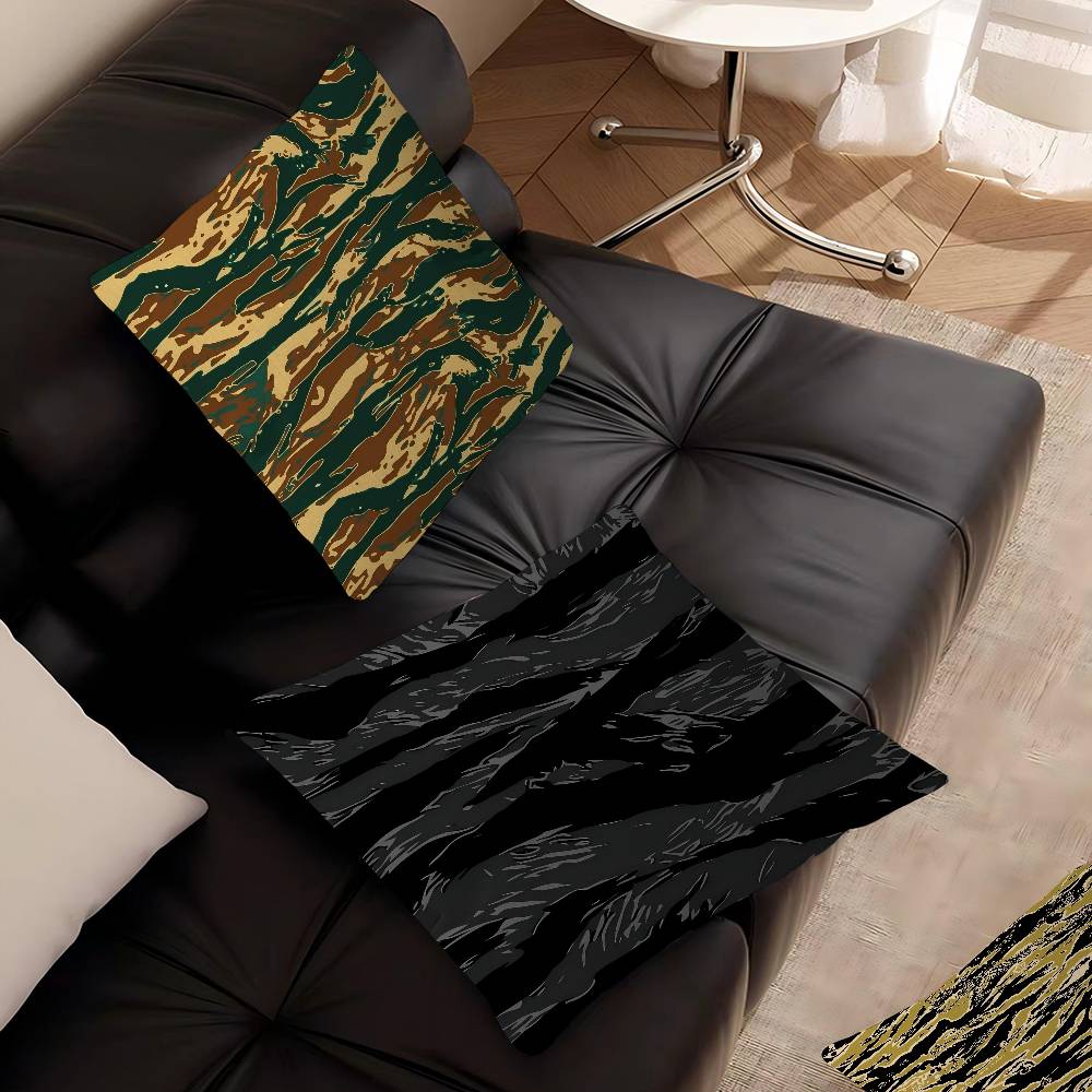 Tiger Stripe Camo Cushion Cover Decorative Pillow Sofa Home Decor Case Pillow Cases