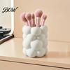 Make-up-Pinselbecher für Schminktisch, 3D-Blasenwolkenform Stifthalter, Desktop-Aufbewahrungsorganizer, Mattes milchiges minimalistisches weißes Halter Ästhetische Pinsel