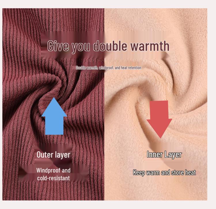 Women's Warm Autumn/Winter Fleece-Lined Elastic Vest with Chest Pads