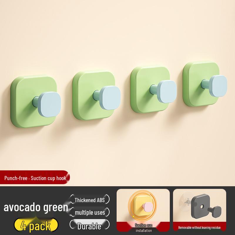 Macaron Adhesive Wall Hook - Coat Rack for Entryway, Bedroom, Living Room