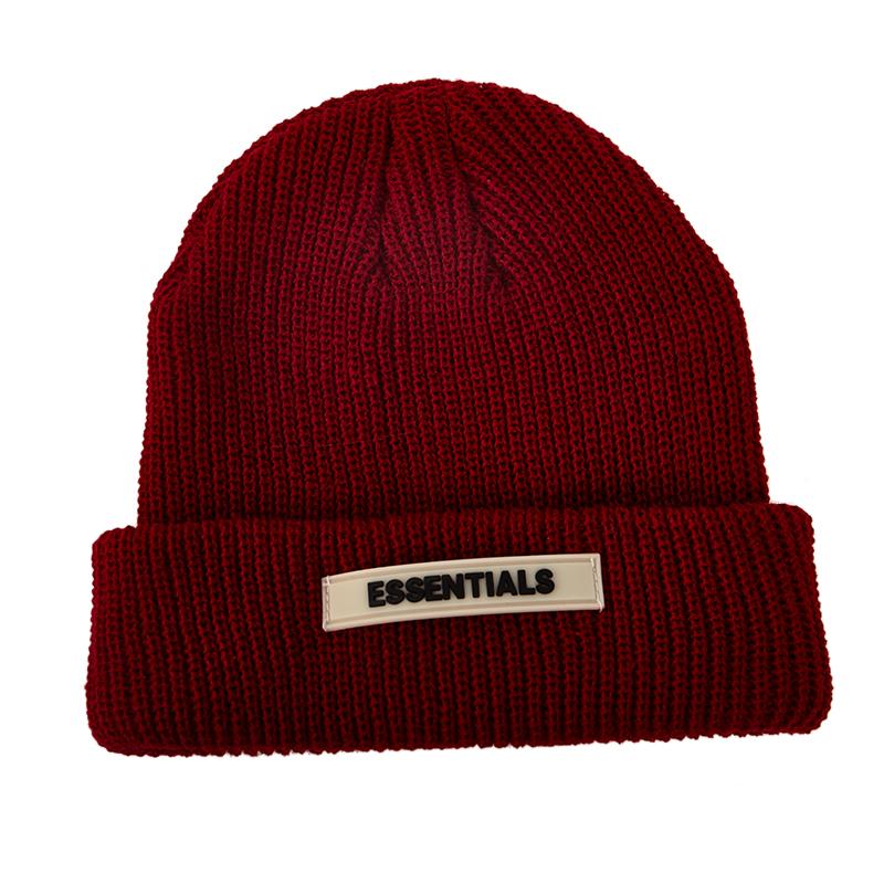 Knitted Hats Women Black Beanie Thick Hat Winter Hats Beanies Skullcap