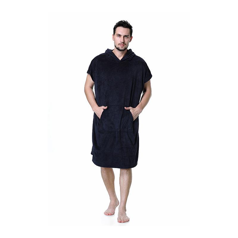 Unisex Quick-Dry Microfiber Hooded Poncho Towel for Adults – Ideal for Beach, Swimming, Diving, and Changing.