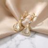 Crystal Water Drop Earrings Luxury Sparkly Zircon Earrings Cat Eye Stone Earrings  Engagement