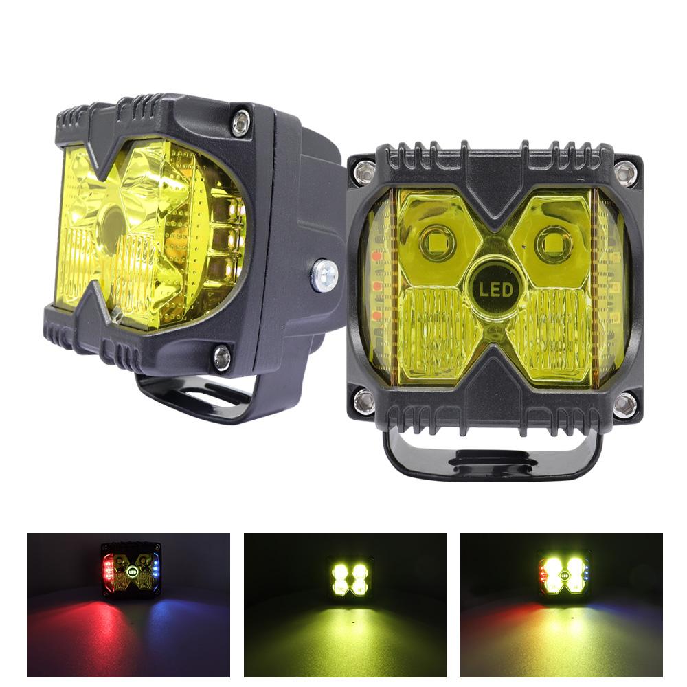 LELANPU Werklamp Strobo Car Accessories Truck Aux Verstraler Grille Combo Beam Flood Spot Pod Working Off-road LED Work Light