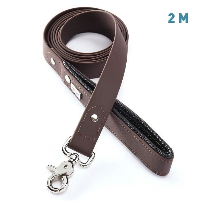 Laisse - PetTec - 2m - Résistante Aux Intempéries - Imperméable - Pour Chiens Jusqu'à 50kg